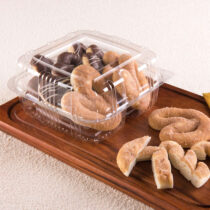 GA21 Bandeja cuadrada con tapa PET