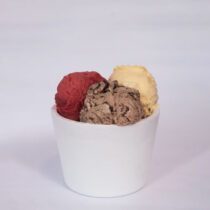 Cónicas 1/2kg P/ Helado color blanco