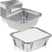 Bandeja Aluminio c/Tapa - 500ml (Hornal)