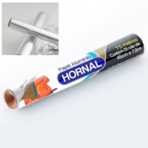 Papel aluminio 45cmx7,5mts (Hornal)